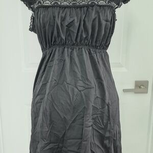 🖤Little Black Satin Lace Dress🖤